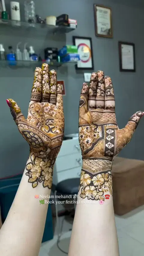 bridal mehndi design