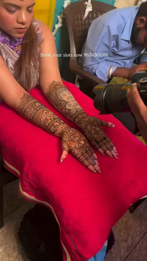 bridal figure full hand mehndi design