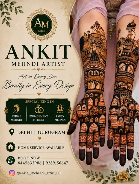 bridal figure mehndi design