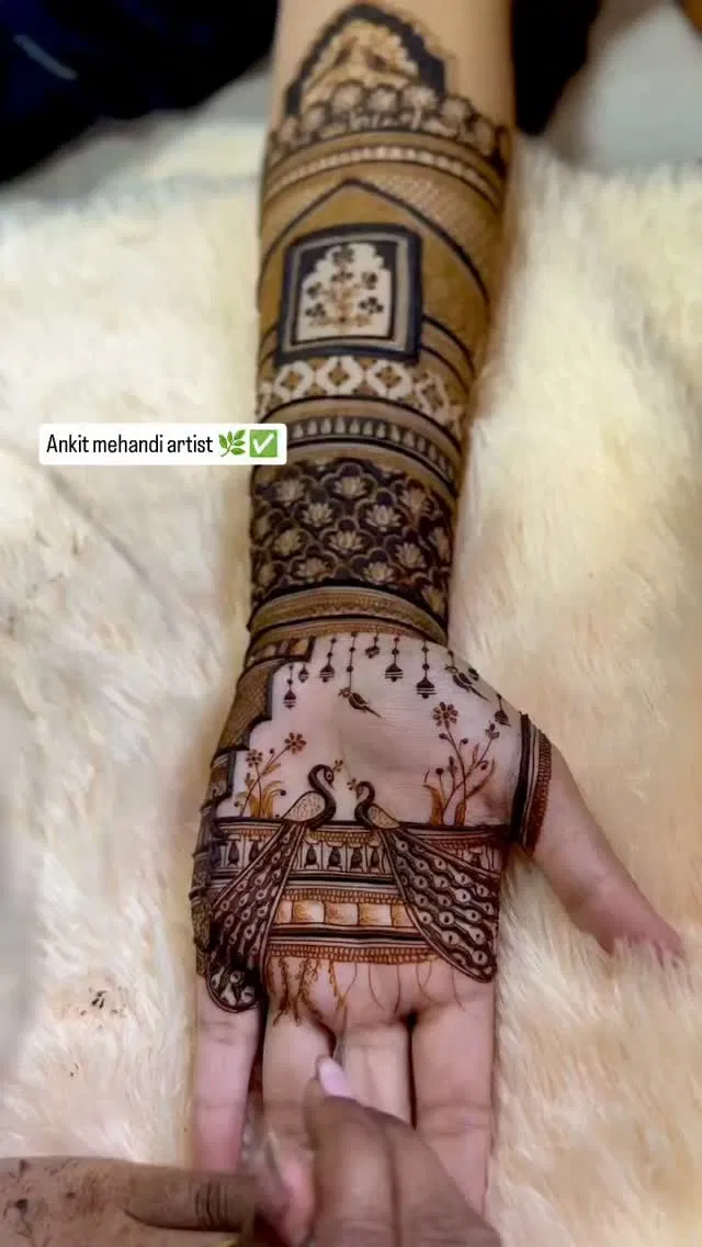 Bridal Full Hand Mehndi Design