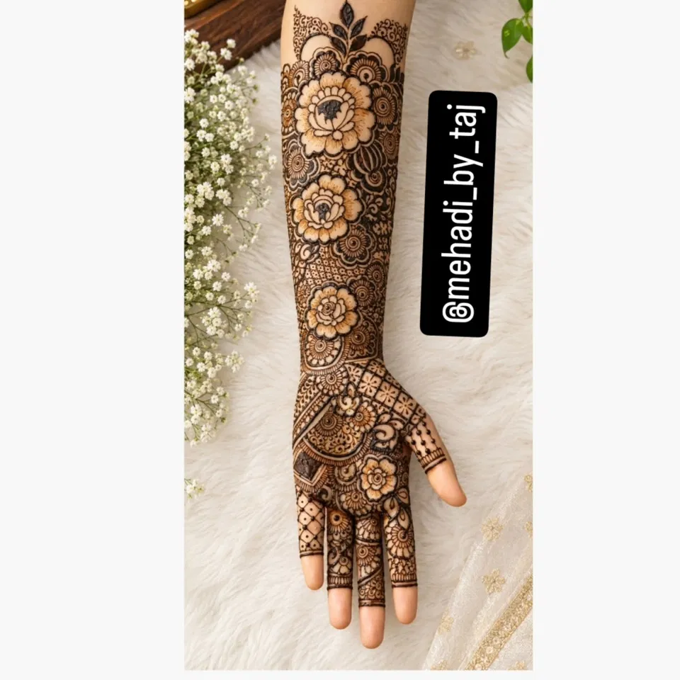 Front Hand Mehndi Design