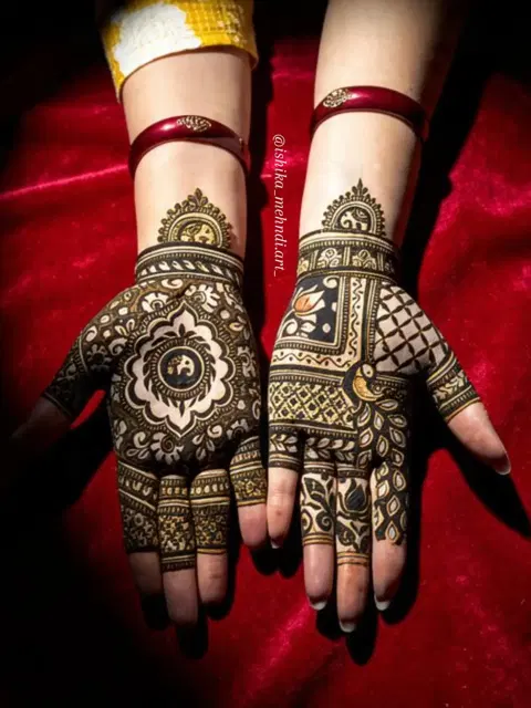 figure mehndi design