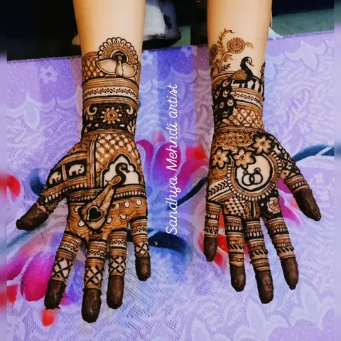 bridal figure full hand mehndi design