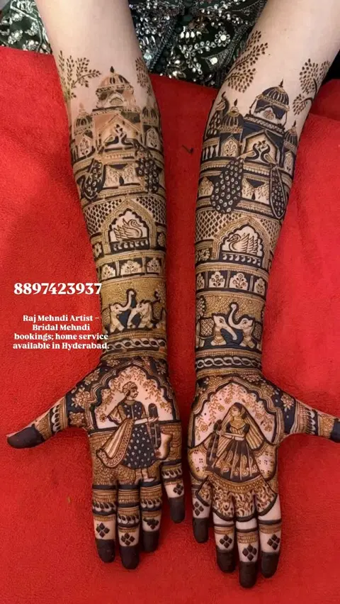 figure mehndi design