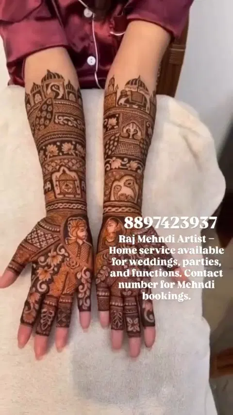 figure front hand mehndi design