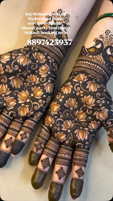 lotus mehndi design