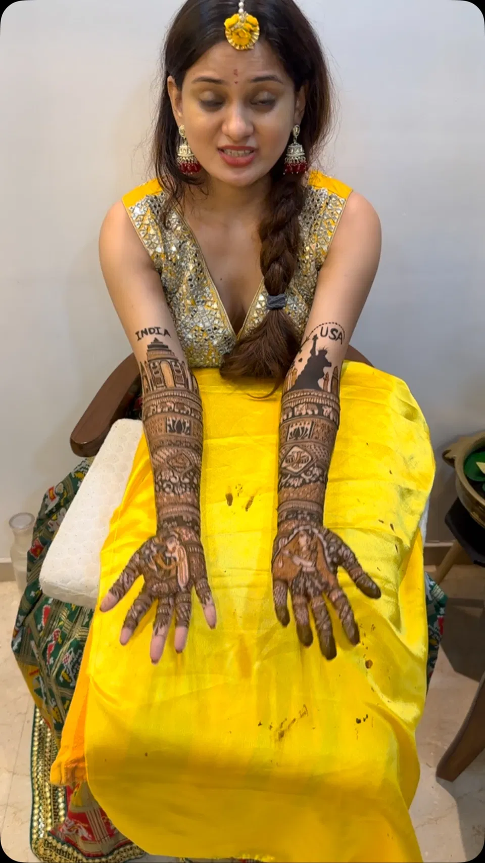 Bridal Indian Full Hand Mehndi Design