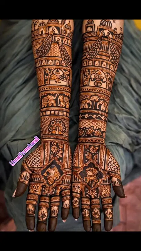 bridal figure full hand mehndi design