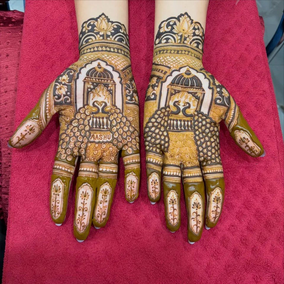 Bridal Full Hand Mehndi Design