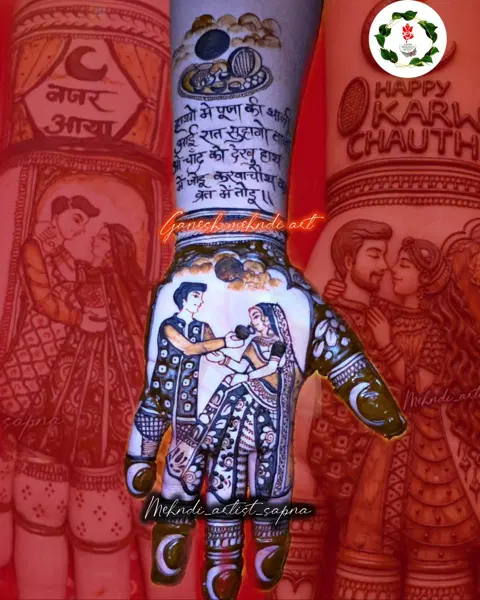 figure full hand mehndi design