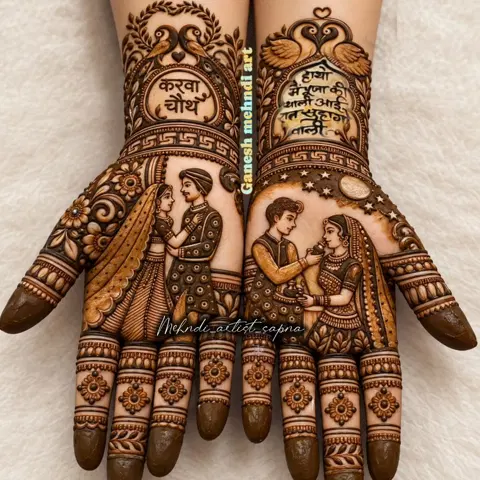 figure mehndi design