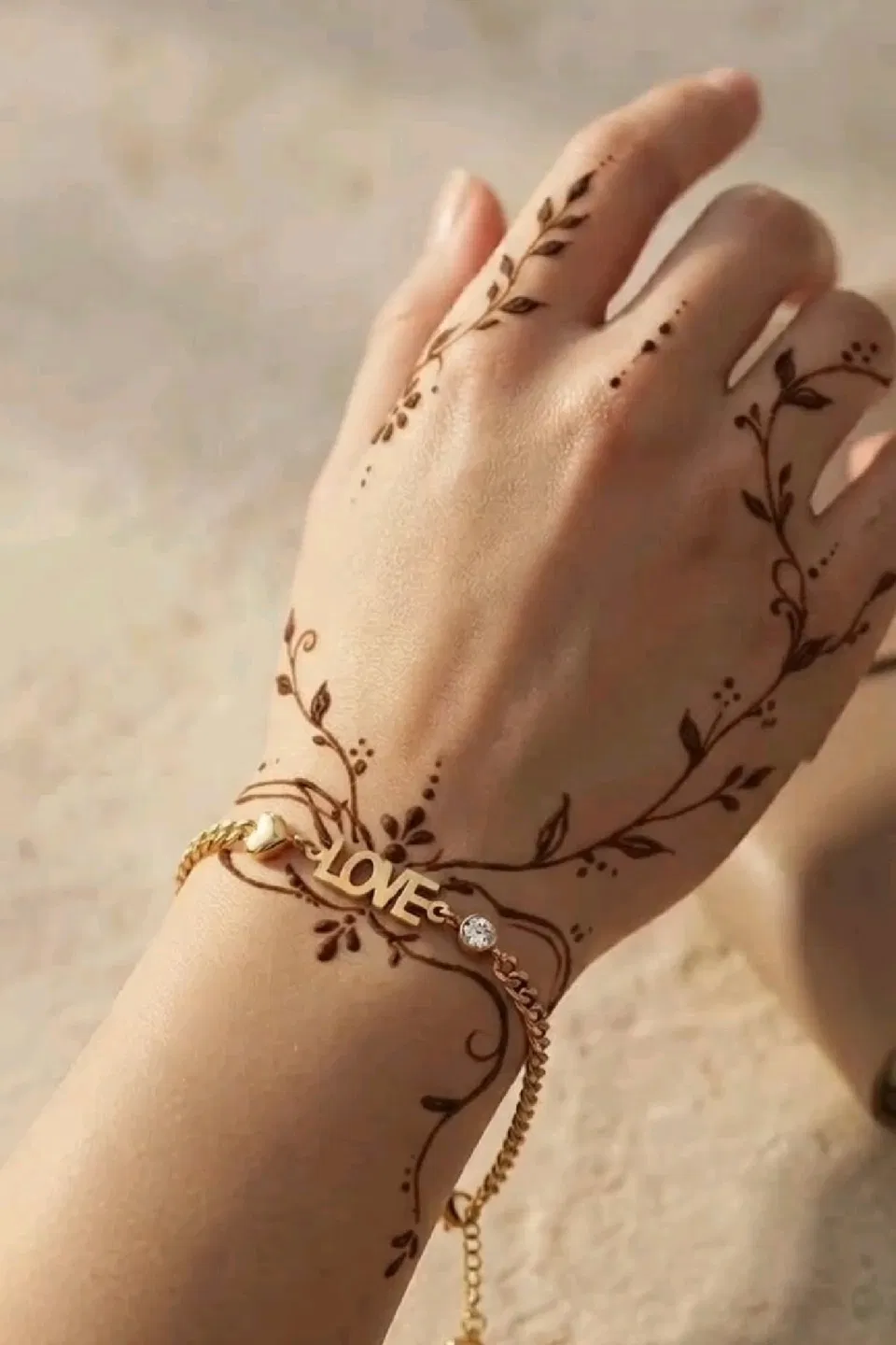 Arabic Minimal Arm Mehndi Design