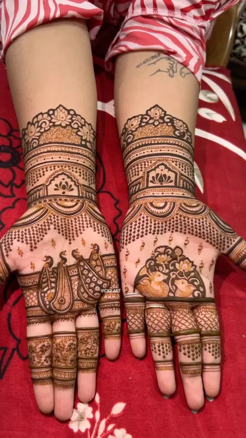 figure mehndi design
