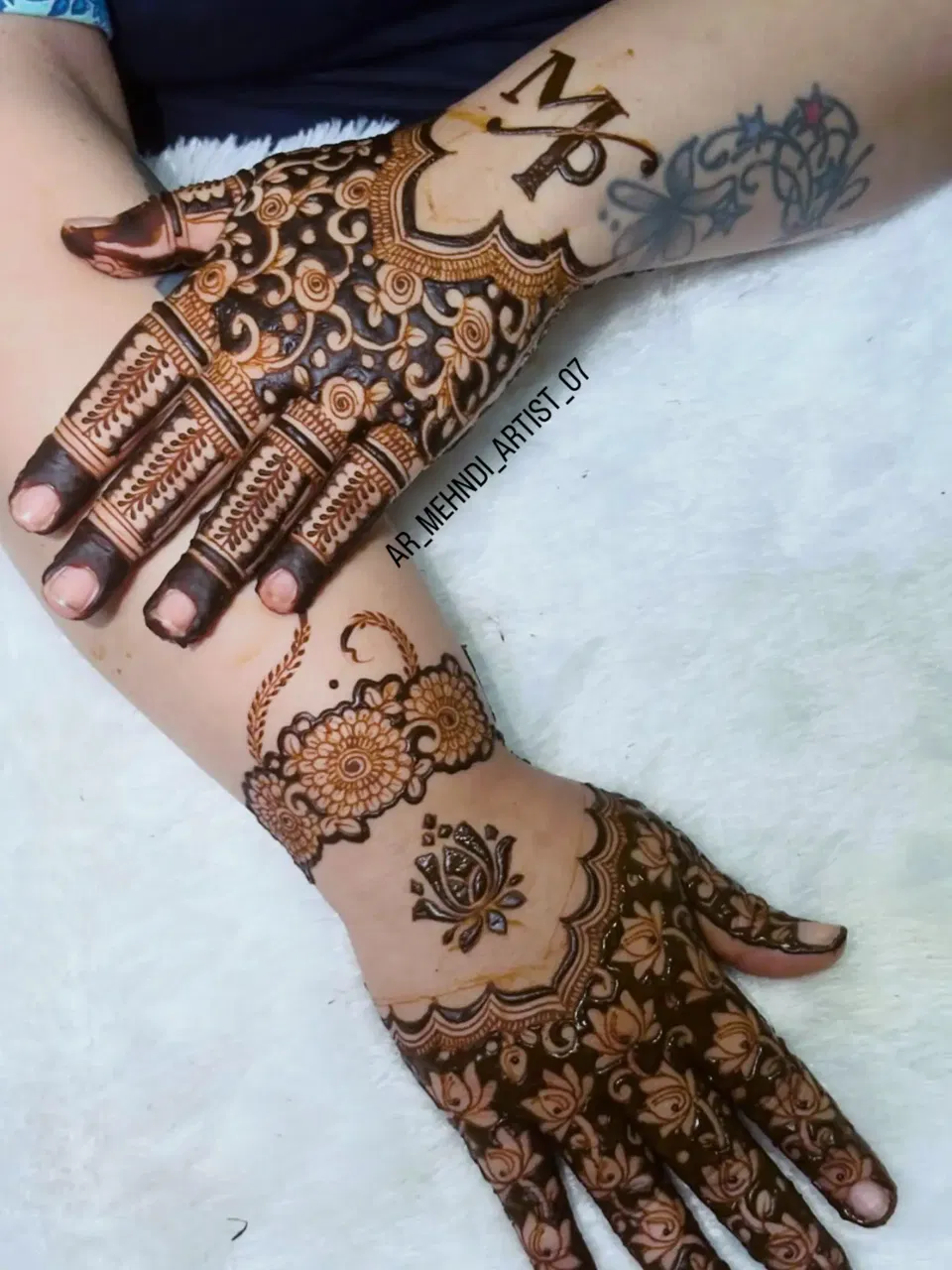 Mehndi Design with Lotus
