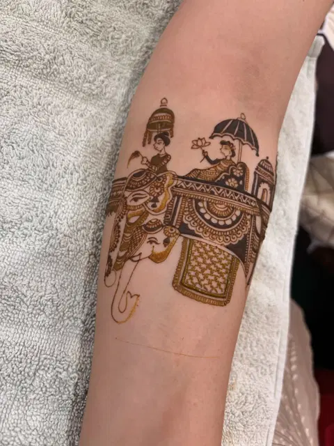 bridal figure full hand mehndi design