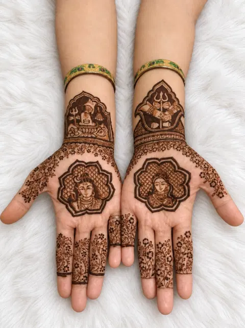 bridal figure mehndi design