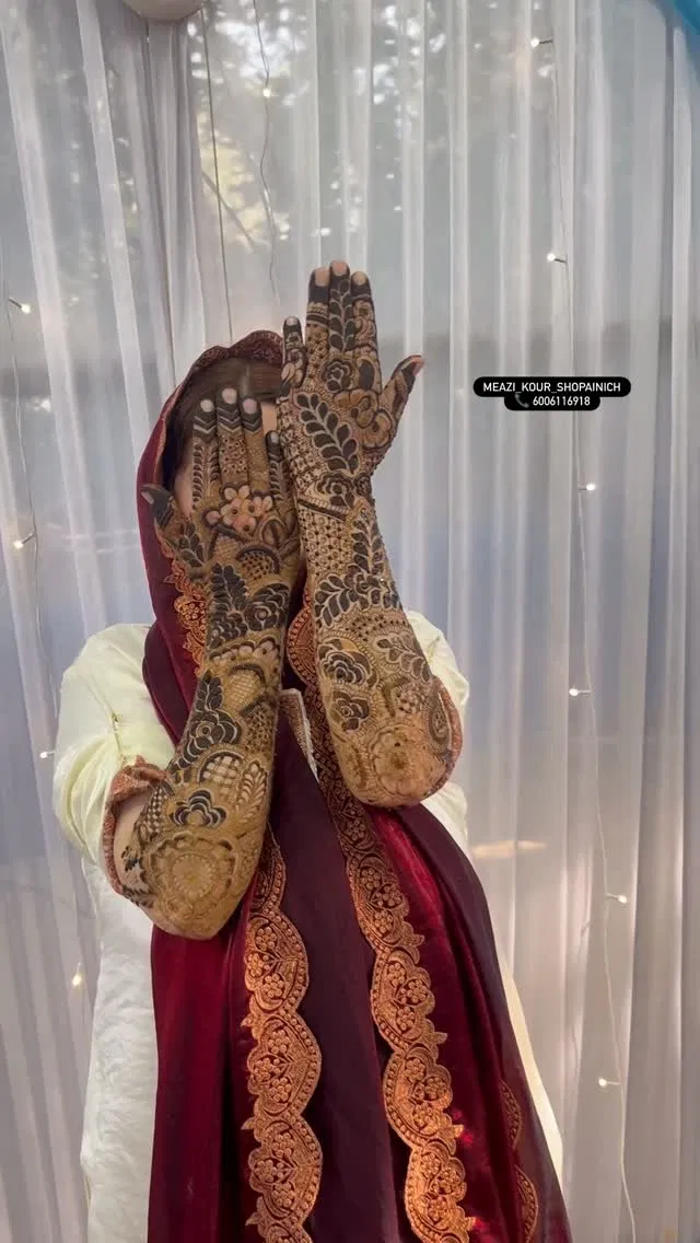 Full Hand Mehndi Design with Figures