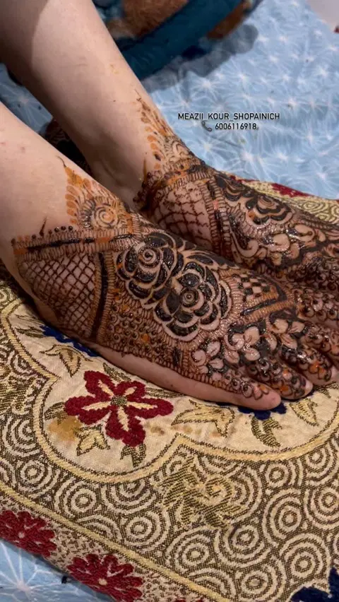 foot mehndi design