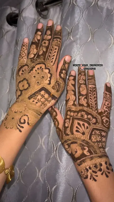figure mehndi design