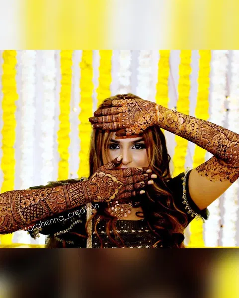 bridal dubai jaal full hand mehndi design