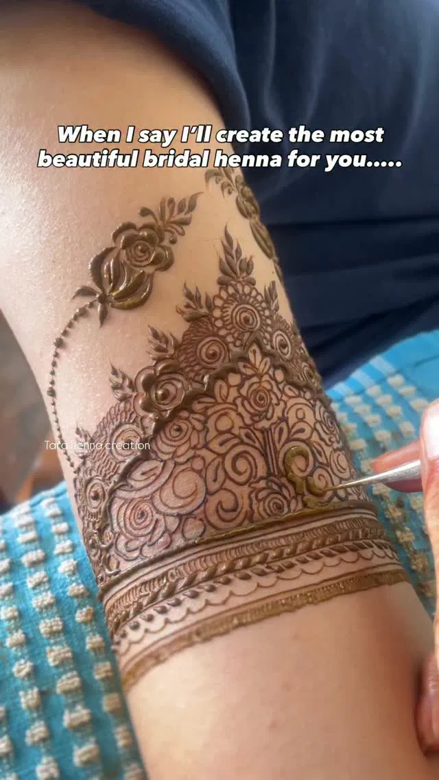 Bridal Full Hand Mehndi Design