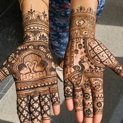 back hand mehndi design