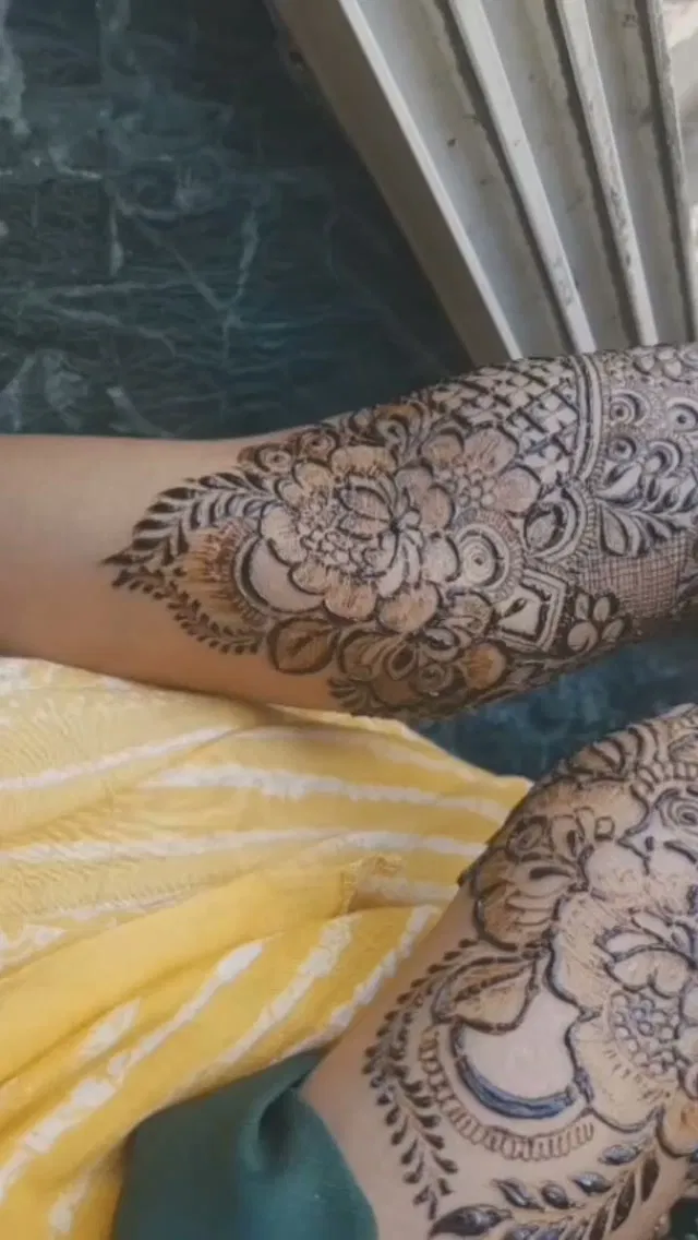 Bridal Full Hand Mehndi Design