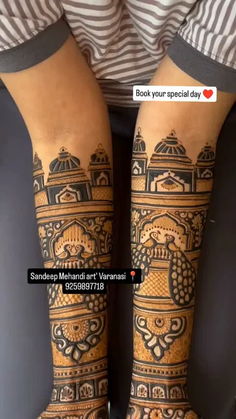 bridal figure full hand mehndi design