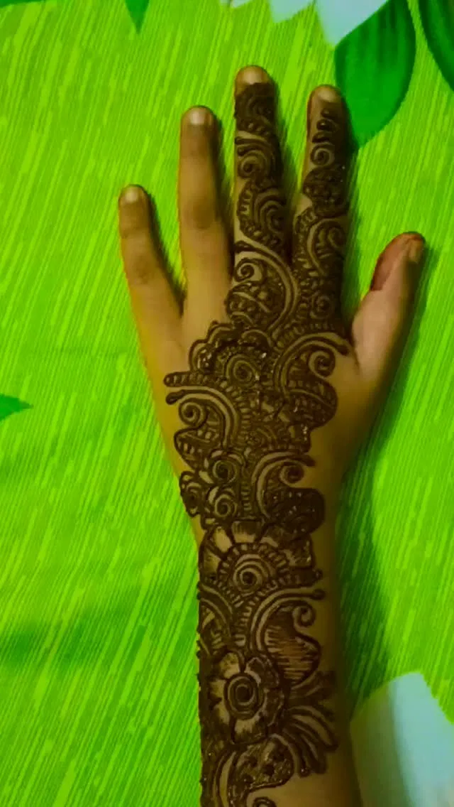 Arabic Front Hand Mehndi Design