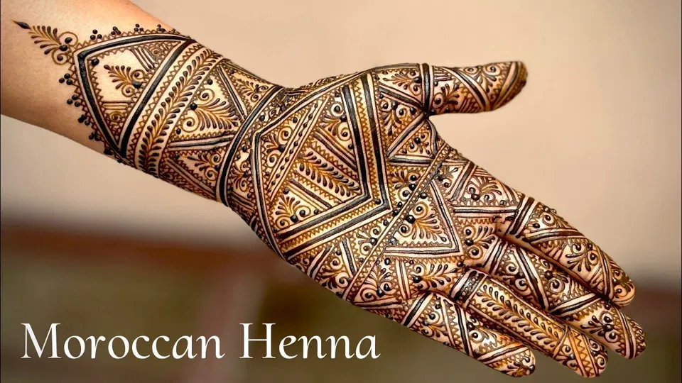 Arabic Bridal Full Hand Mehndi Design