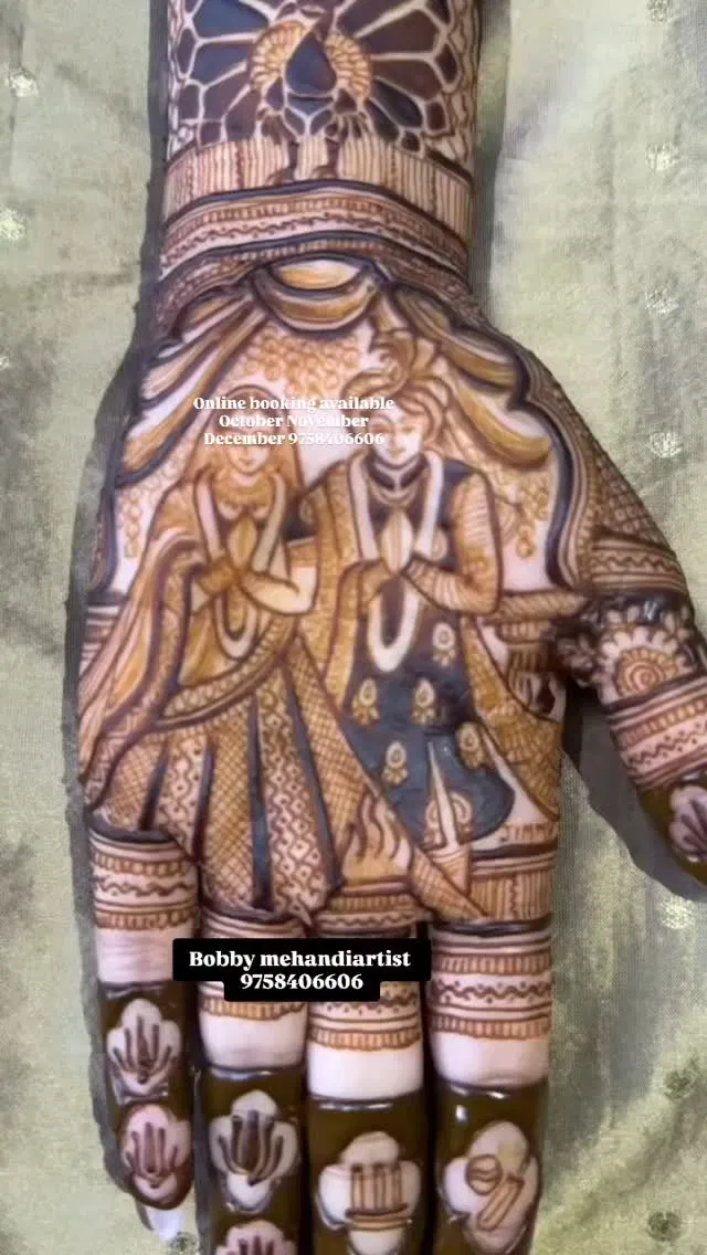Full Hand Mehndi Design with Figures