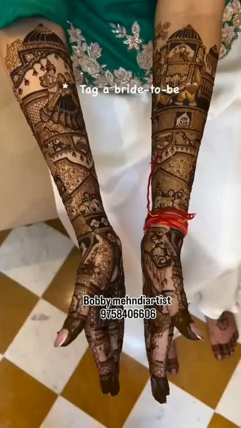 figure mehndi design