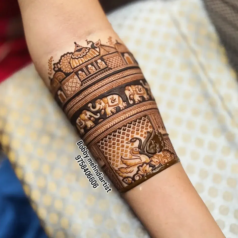 Simple Full Hand Mehndi Design