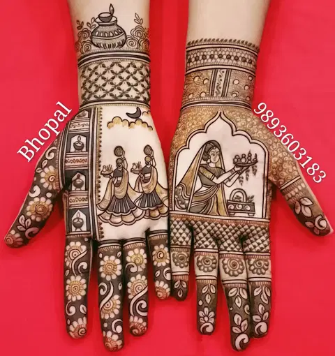 figure mehndi design