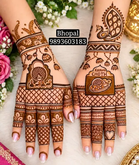 figure front hand mehndi design
