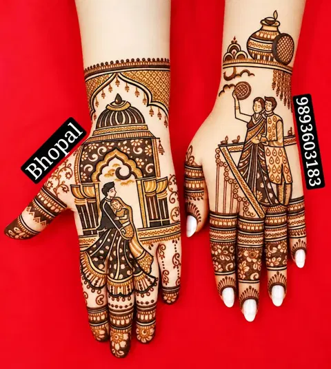 figure mehndi design