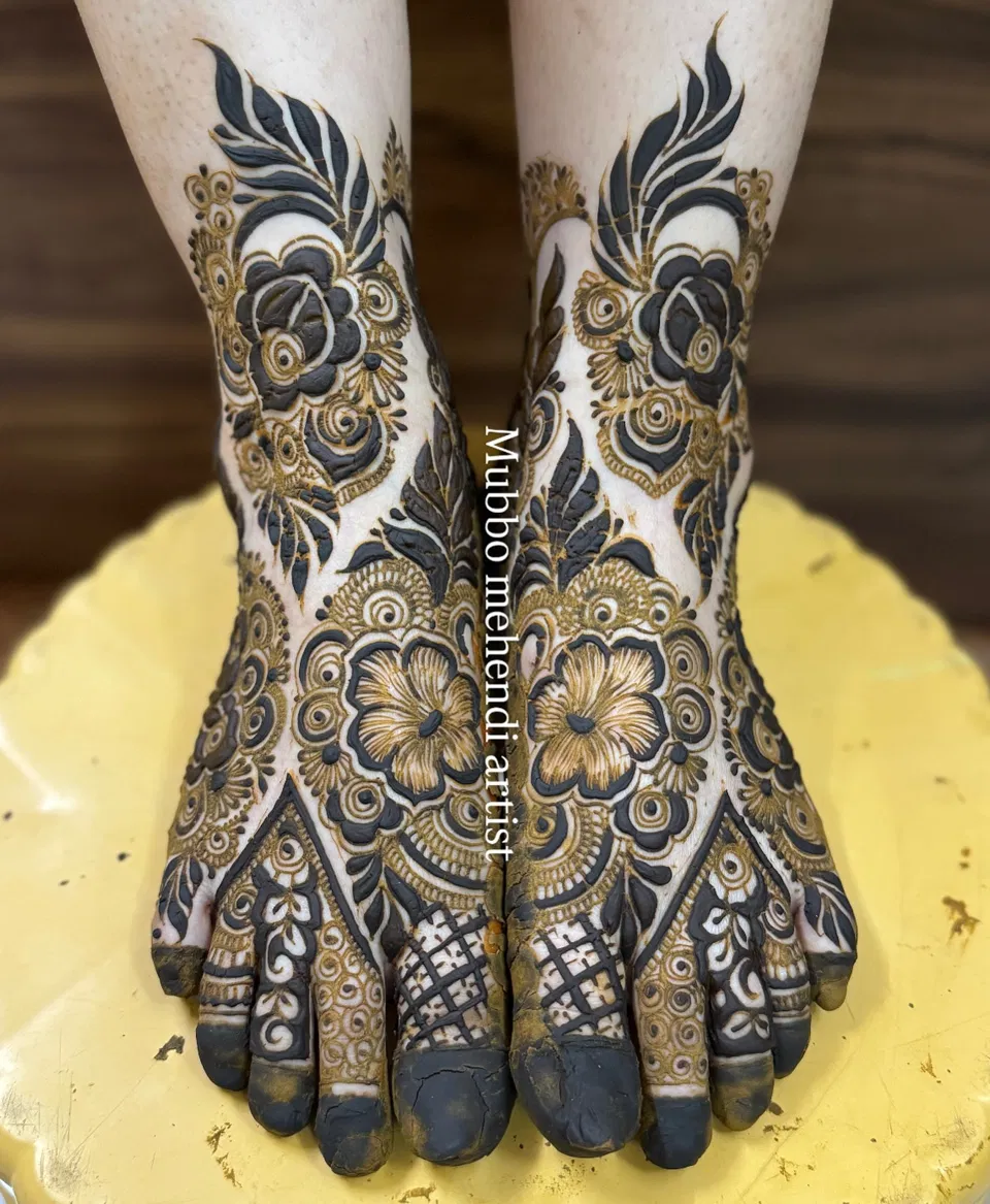 Aesthetic Bridal Mehndi Design