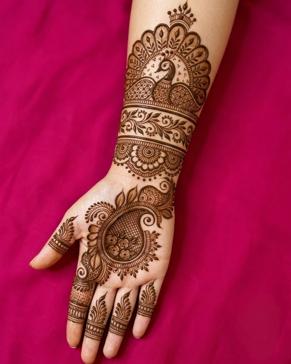 Front Hand Mehndi Design