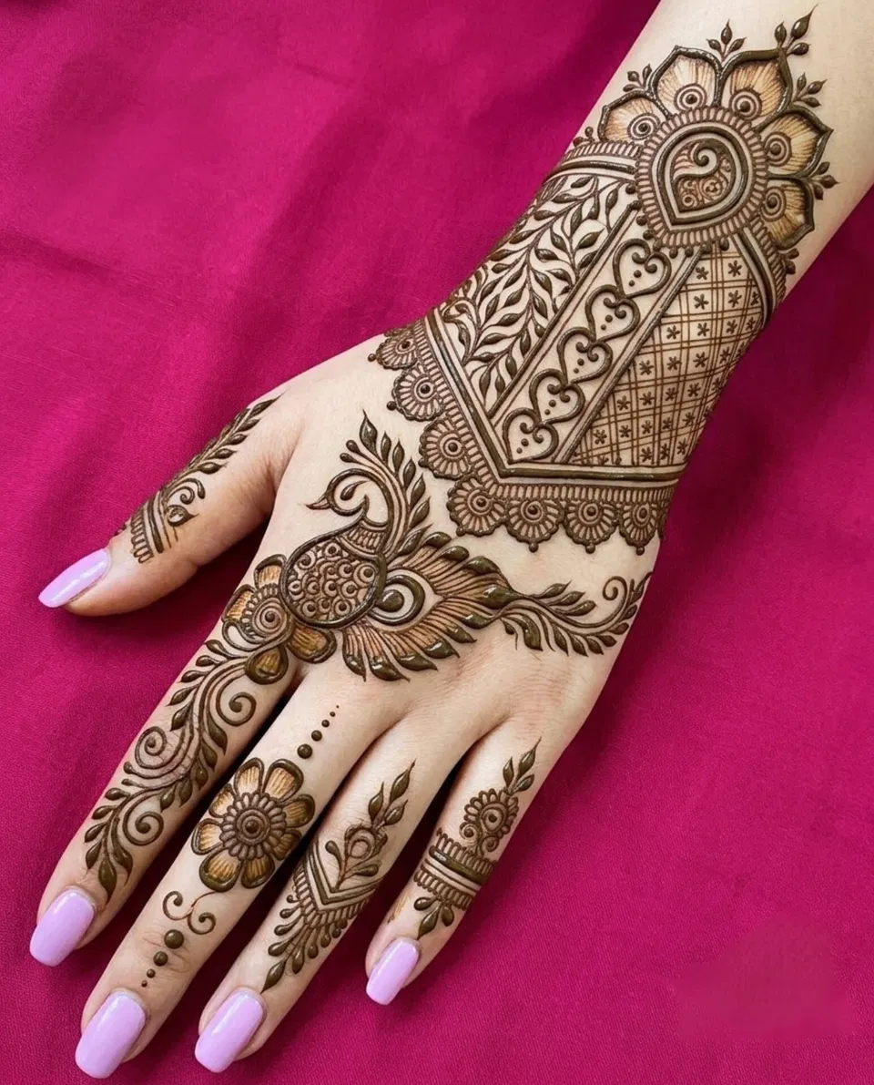 Back Hand Mehndi Design