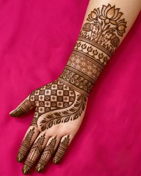 full hand mehndi design