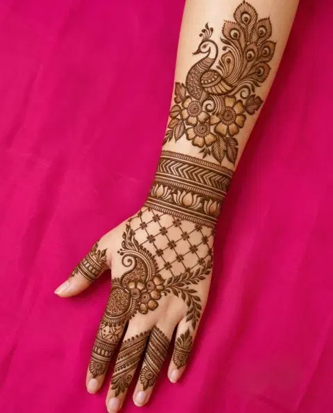 full hand mehndi design