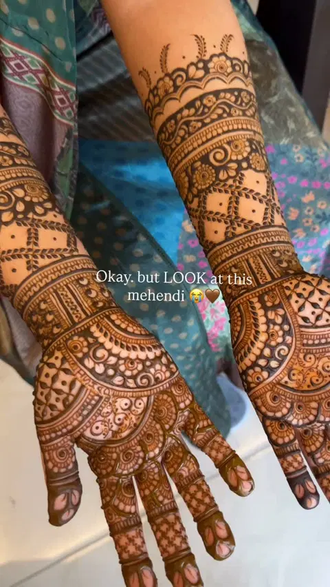 full hand mehndi design