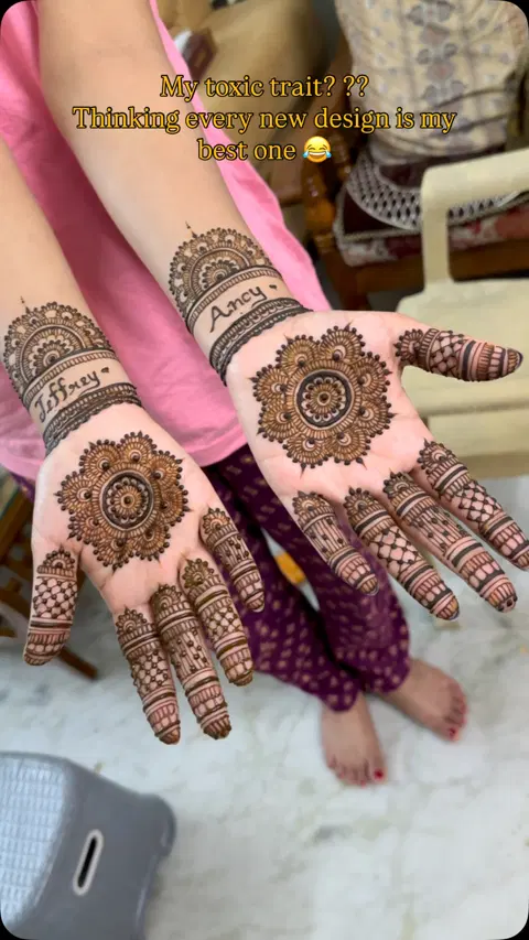 circle mehndi design