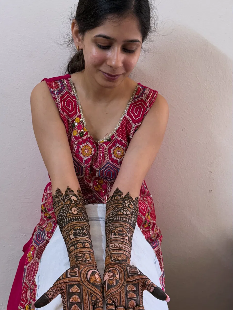 Bridal Full Hand Mehndi Design with Jaal