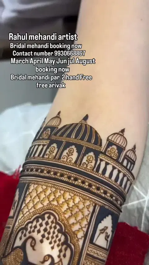 bridal indian mehndi design