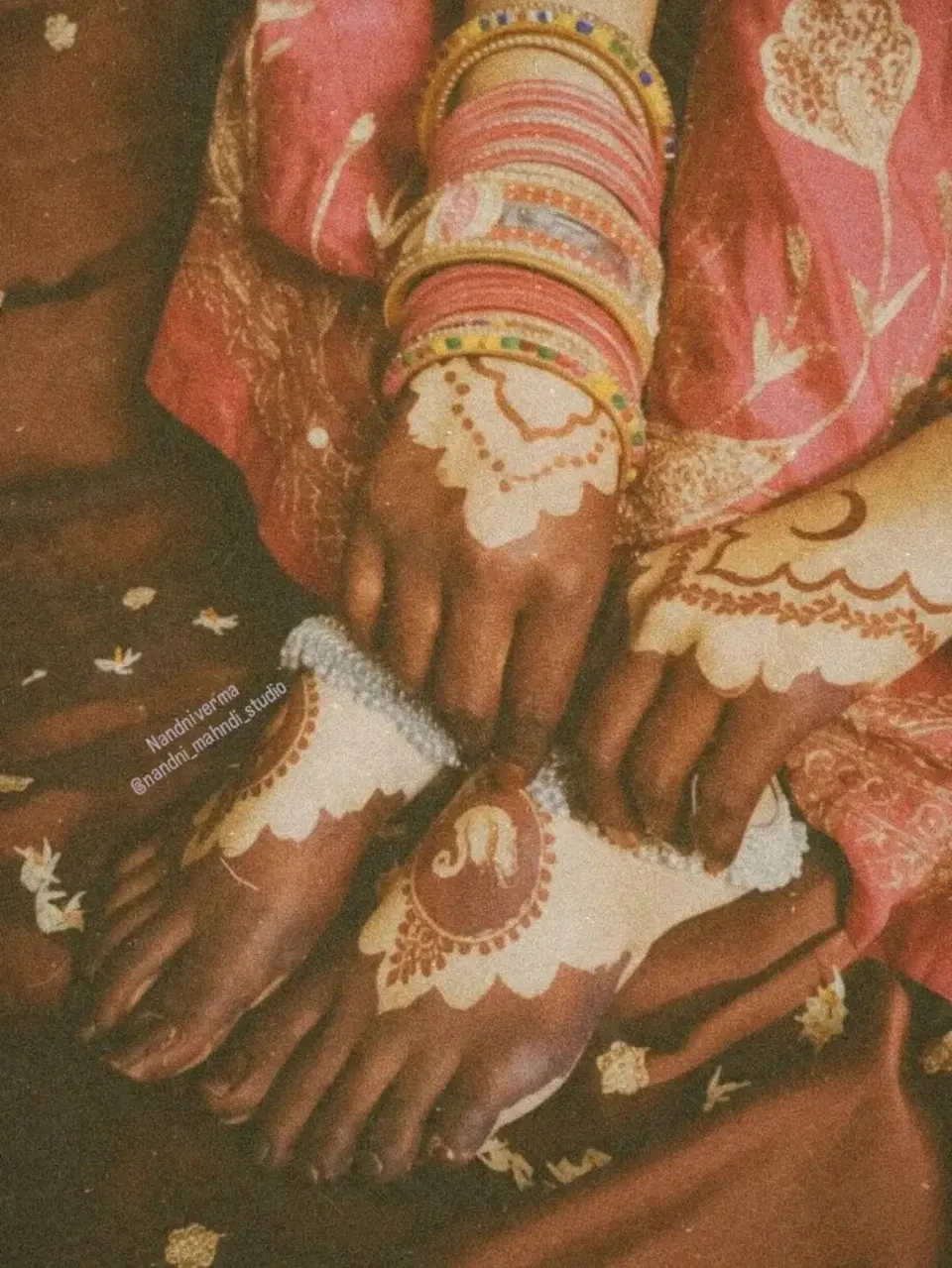 Back Hand Mehndi Design with Figures