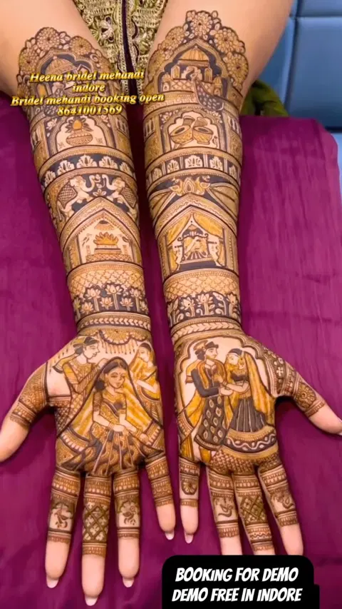 figure front hand mehndi design