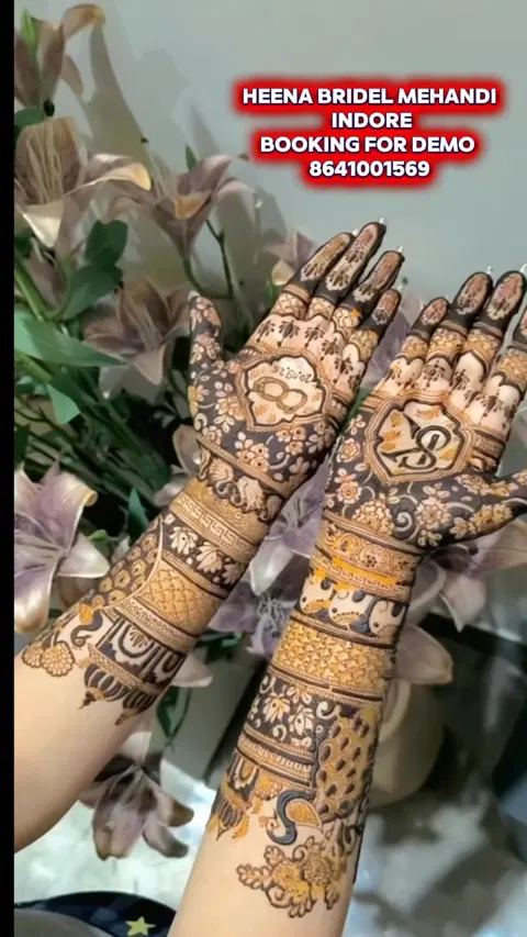 full hand mehndi design