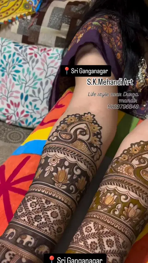 full hand mehndi design