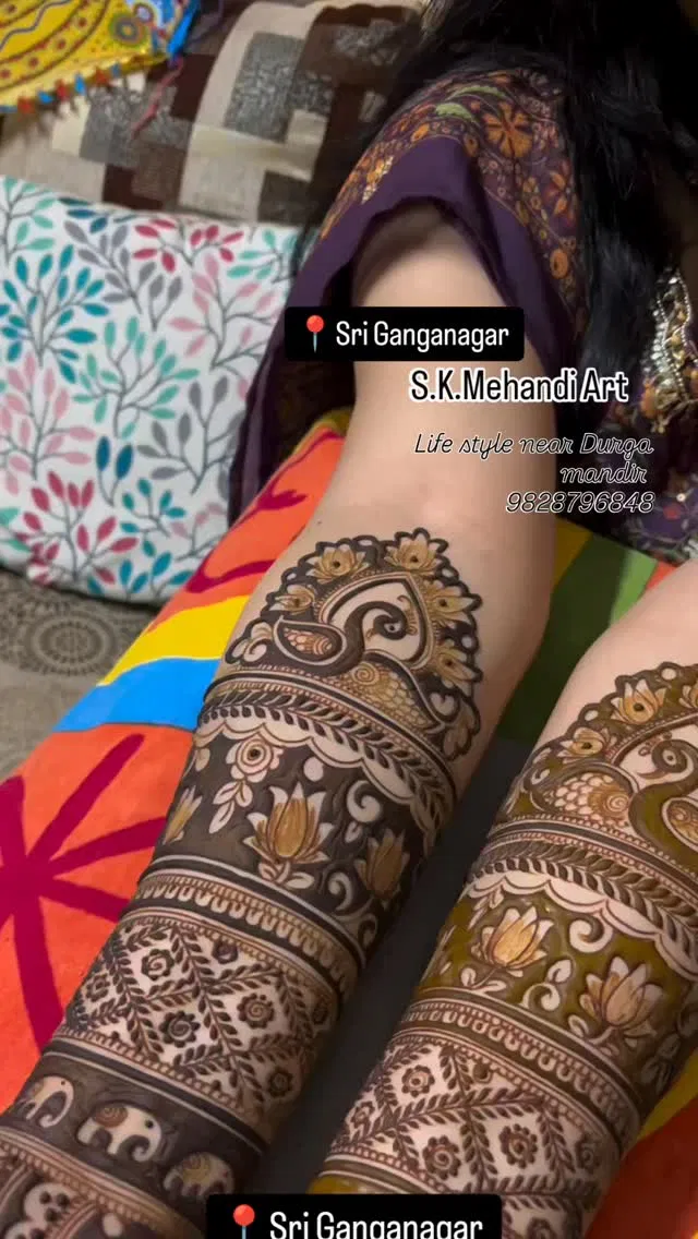Full Hand Mehndi Design